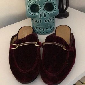 Women’s velvet mules